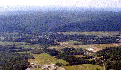 aerial view of Coopers Plaines New York